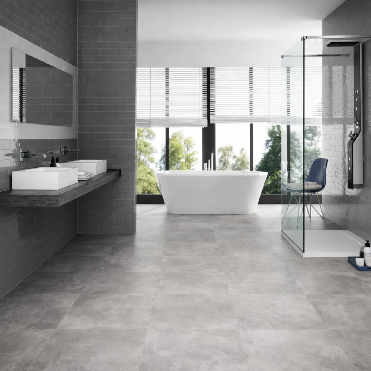 BMS Budget Line Viena Graphite Glans WandTegel 7,5x30cm